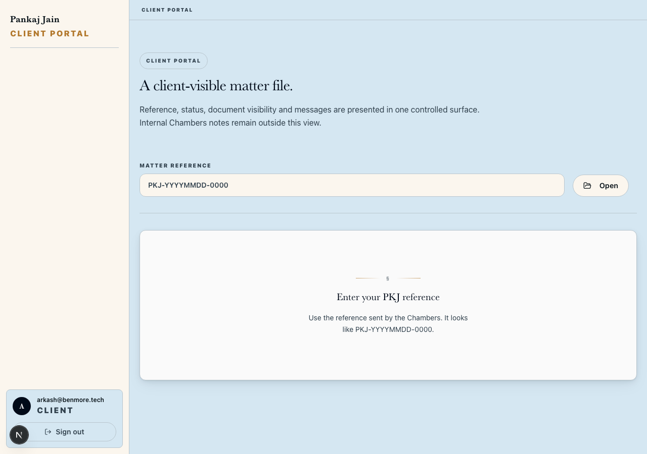 The client portal: matter file with upload and e-signature